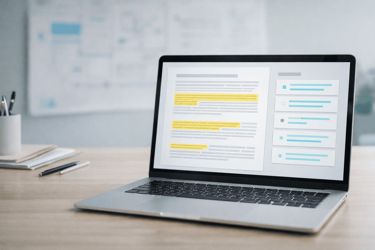 Person using LegalSimplifier.ai to analyze a settlement agreement