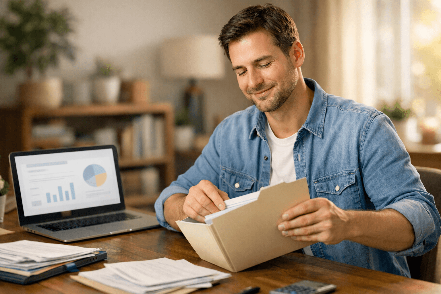 Person happy after simplifying a settlement agreement