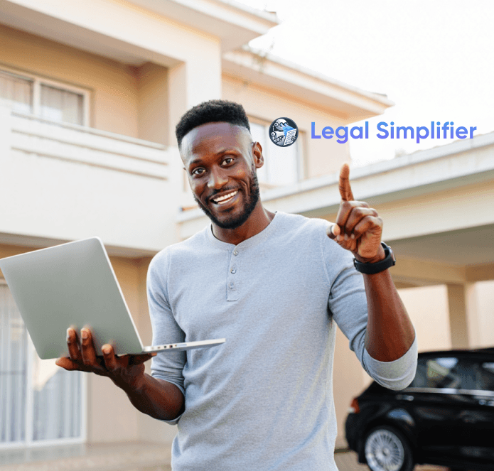 Person happy with simplified insurance policy