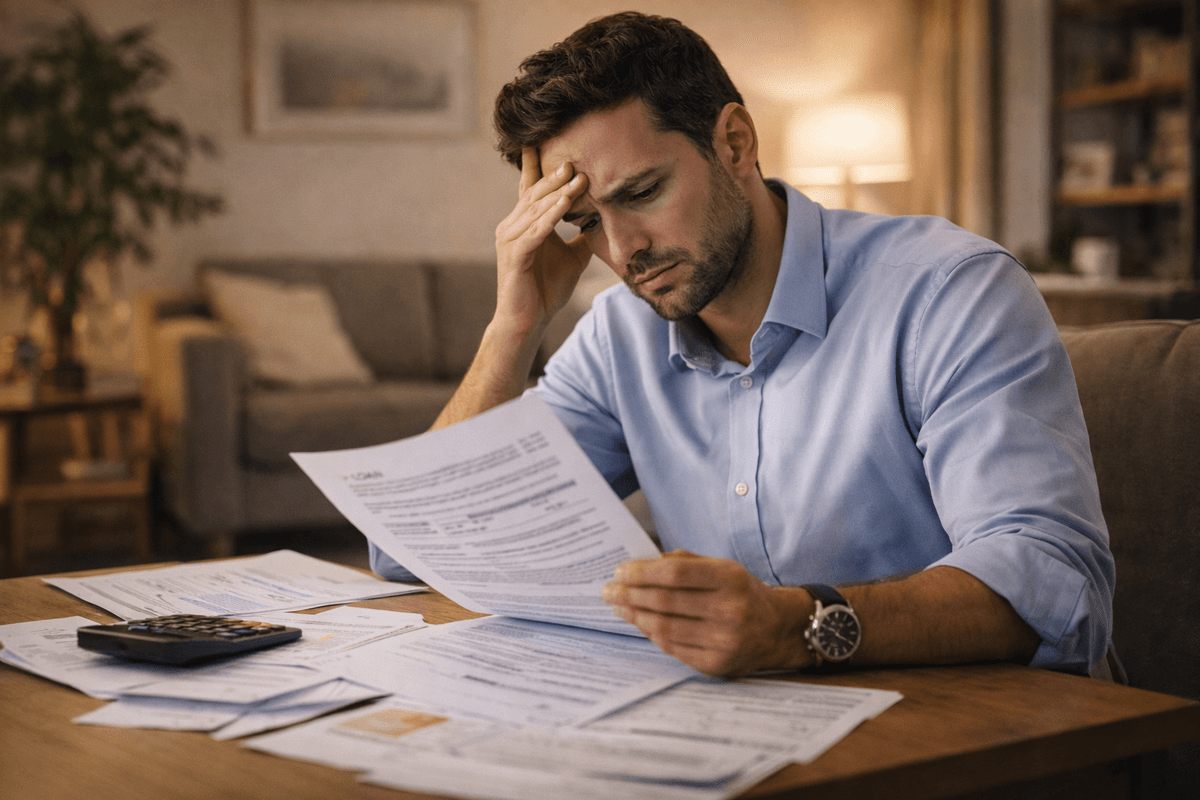 Person confused by personal loan agreement