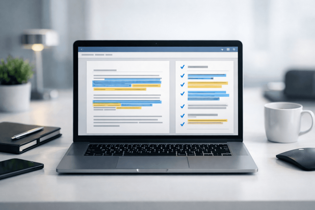 Analyzing contractor agreement with Legal Simplifier Person using LegalSimplifier.ai to analyze contractor agreement