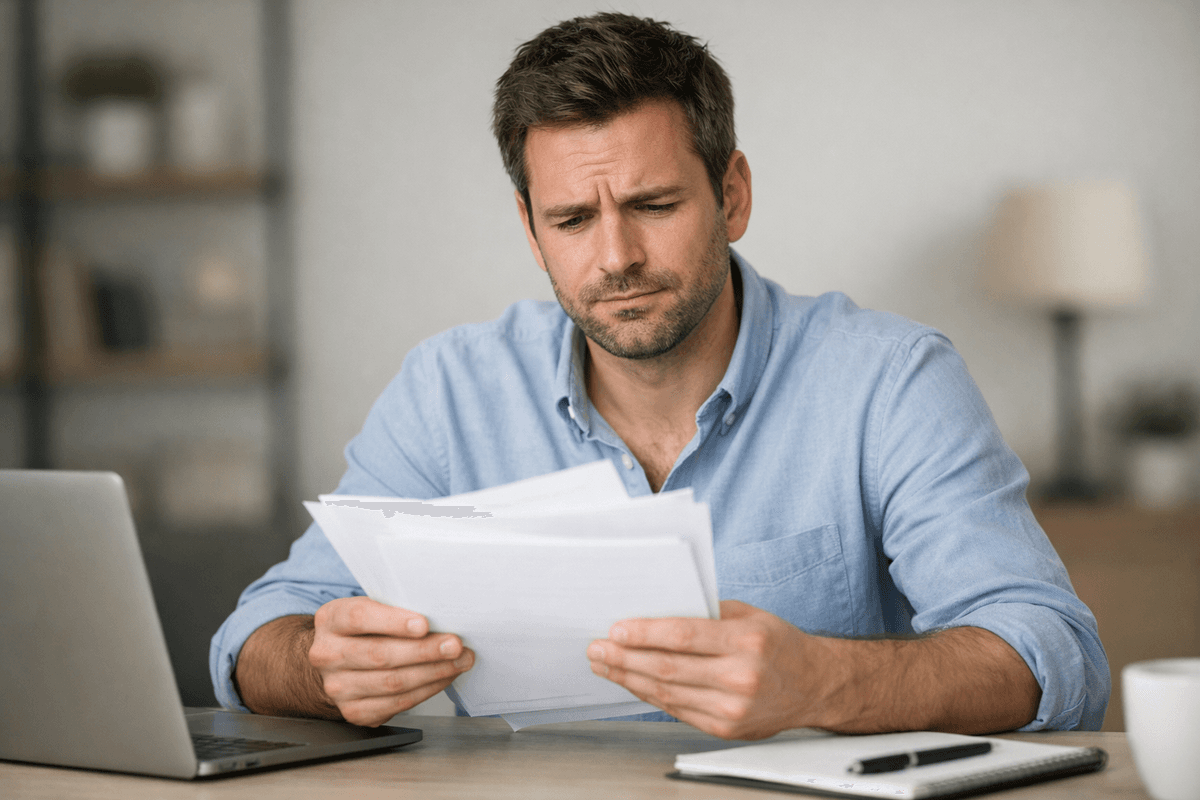 Confused by contractor agreement terms Person confused by a contractor agreement
