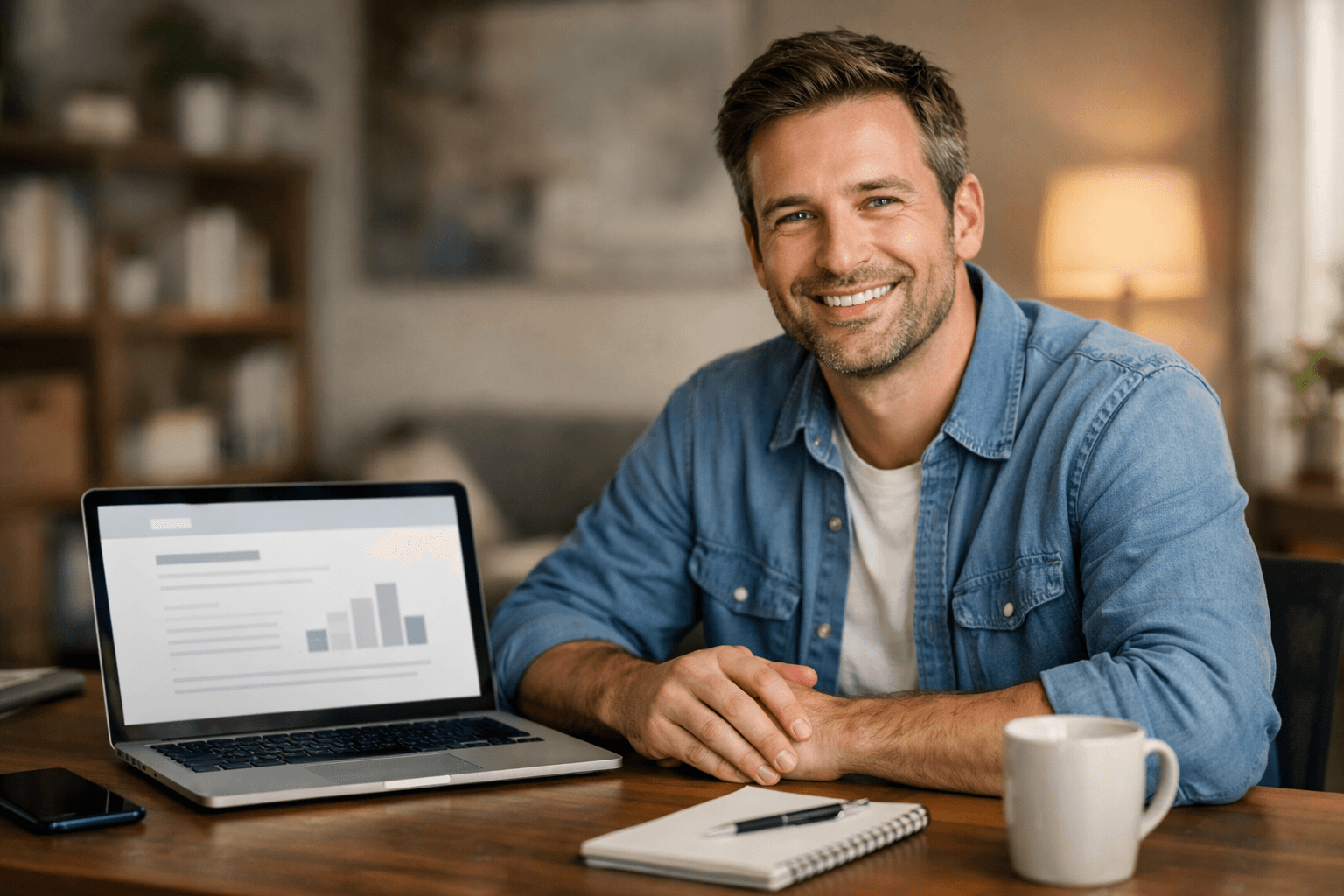 Understanding contractor agreements made easy Person happy after simplifying a contractor agreement