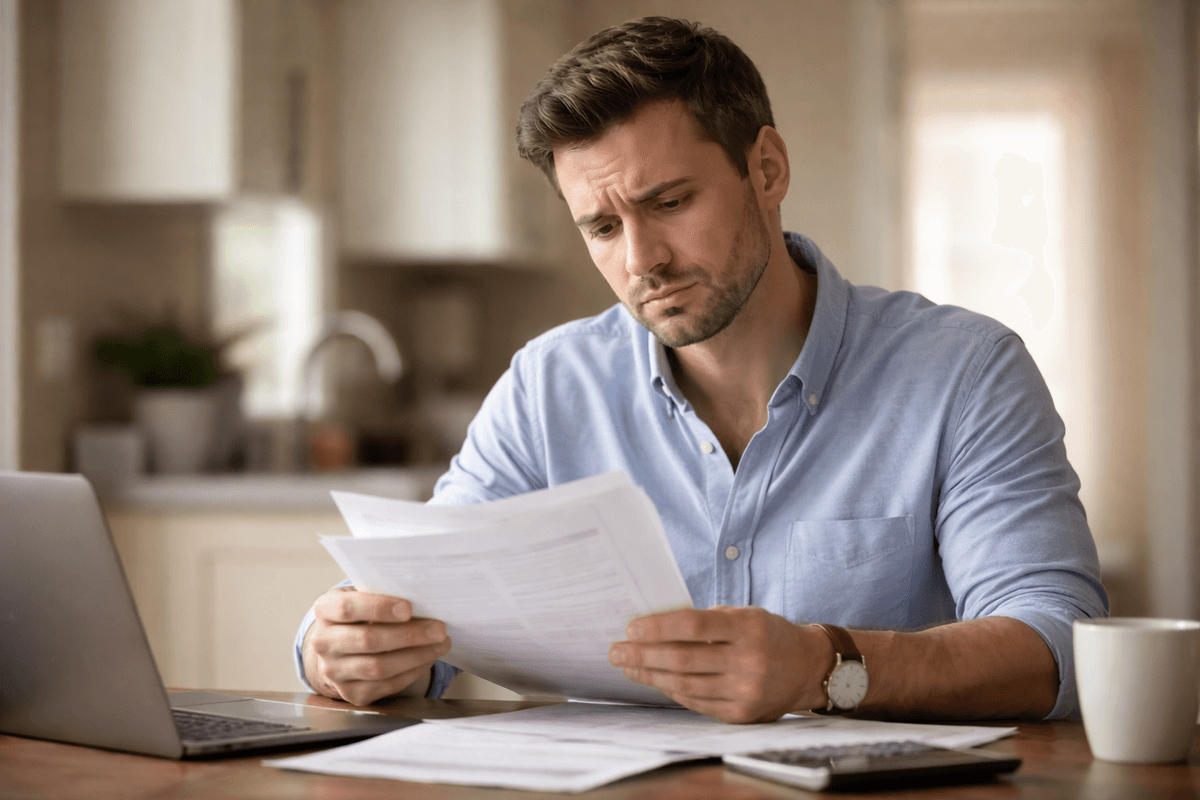 Confused by lease agreement terms Person confused by a lease agreement