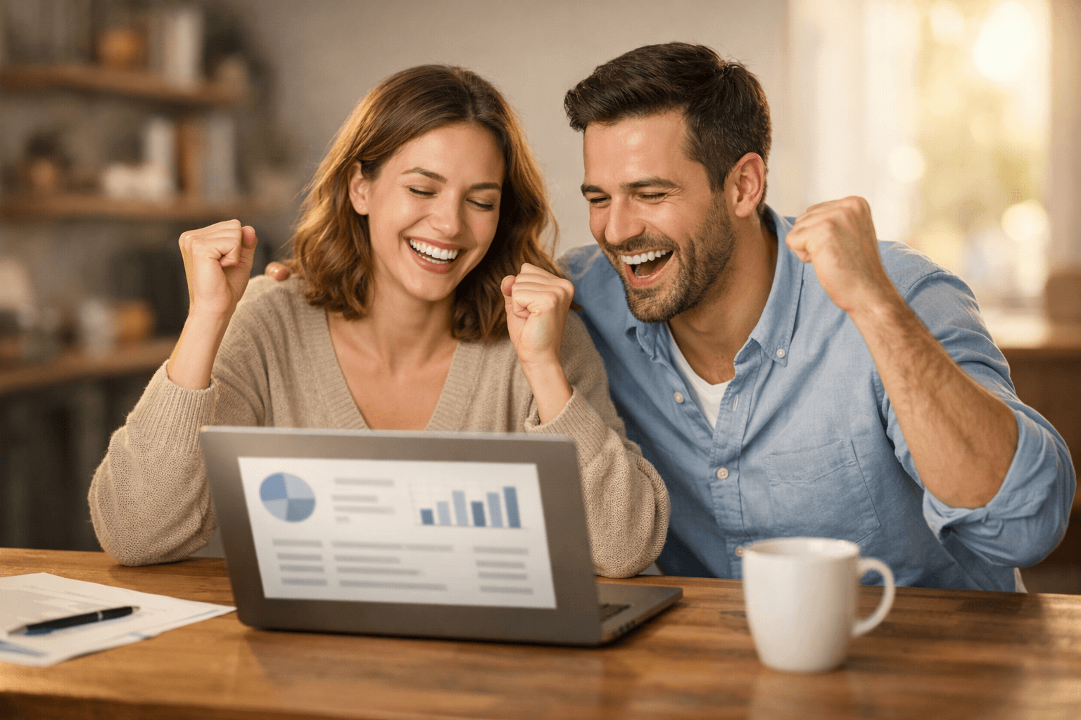 Understanding lease agreements made easy Person happy after simplifying a lease agreement